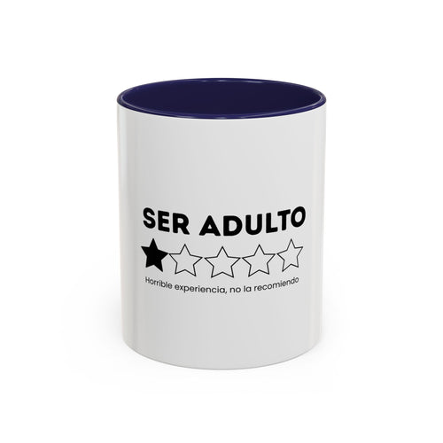 Ser Adulto 1-Star Coffee Mug — Funny Spanish Adulting Gift